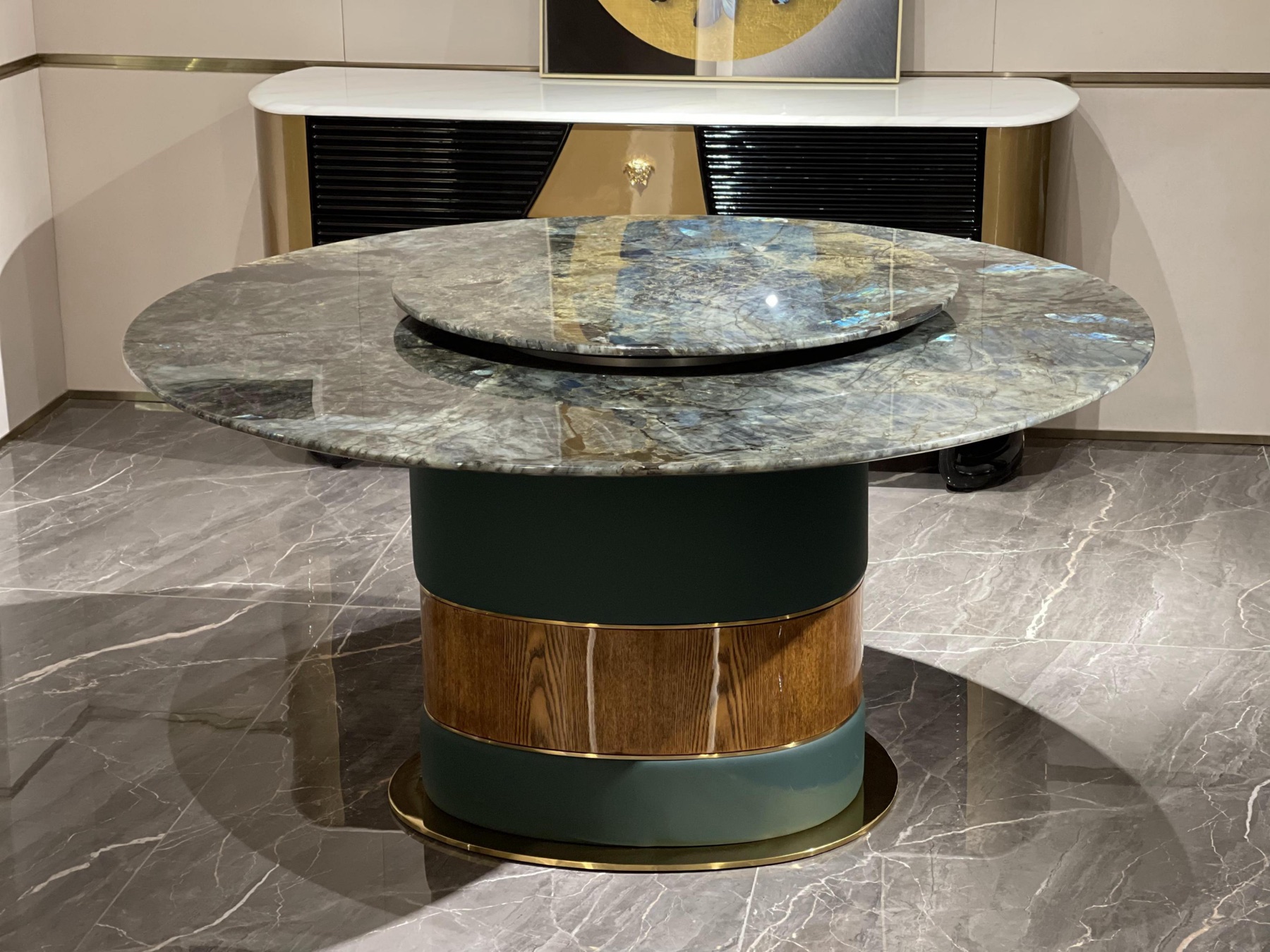 Natural marble top